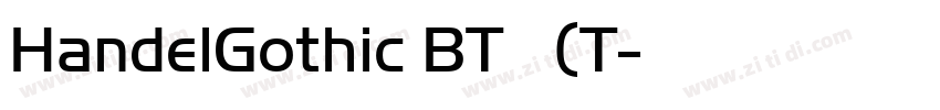 HandelGothic BT 常规(T字体转换